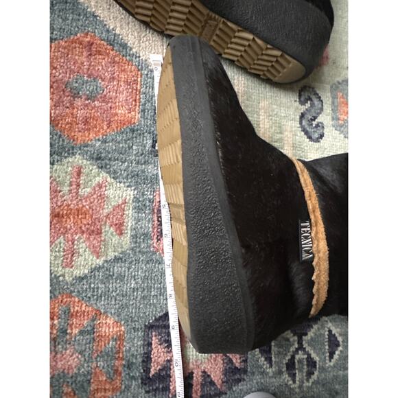 Vintage Tecnica Italian Apres Ski Fur Winter Boots Black Size 36 / 42 - Picture 12 of 12